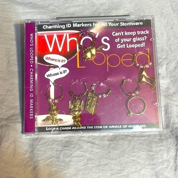 Who’s Looped Stemware Charms - Picture 1 of 1